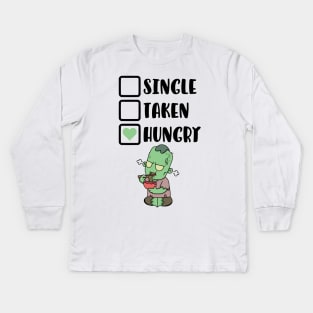 Single - Taken - Hungry Kids Long Sleeve T-Shirt
